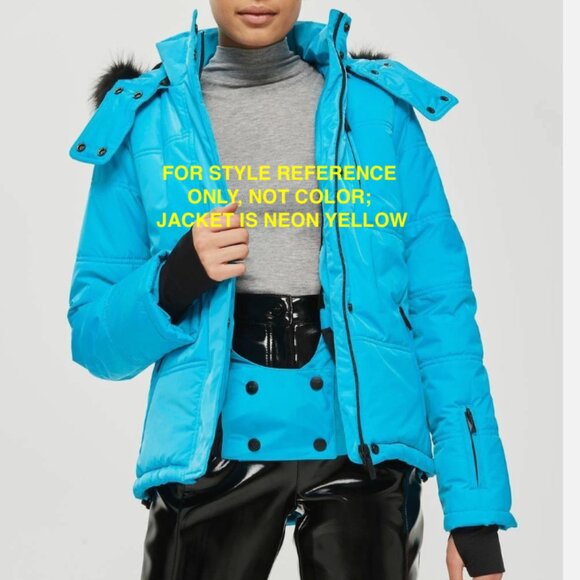 TopShop Neon Yellow Ski Jacket – Women's Small / US 6 - Picture 8 of 8